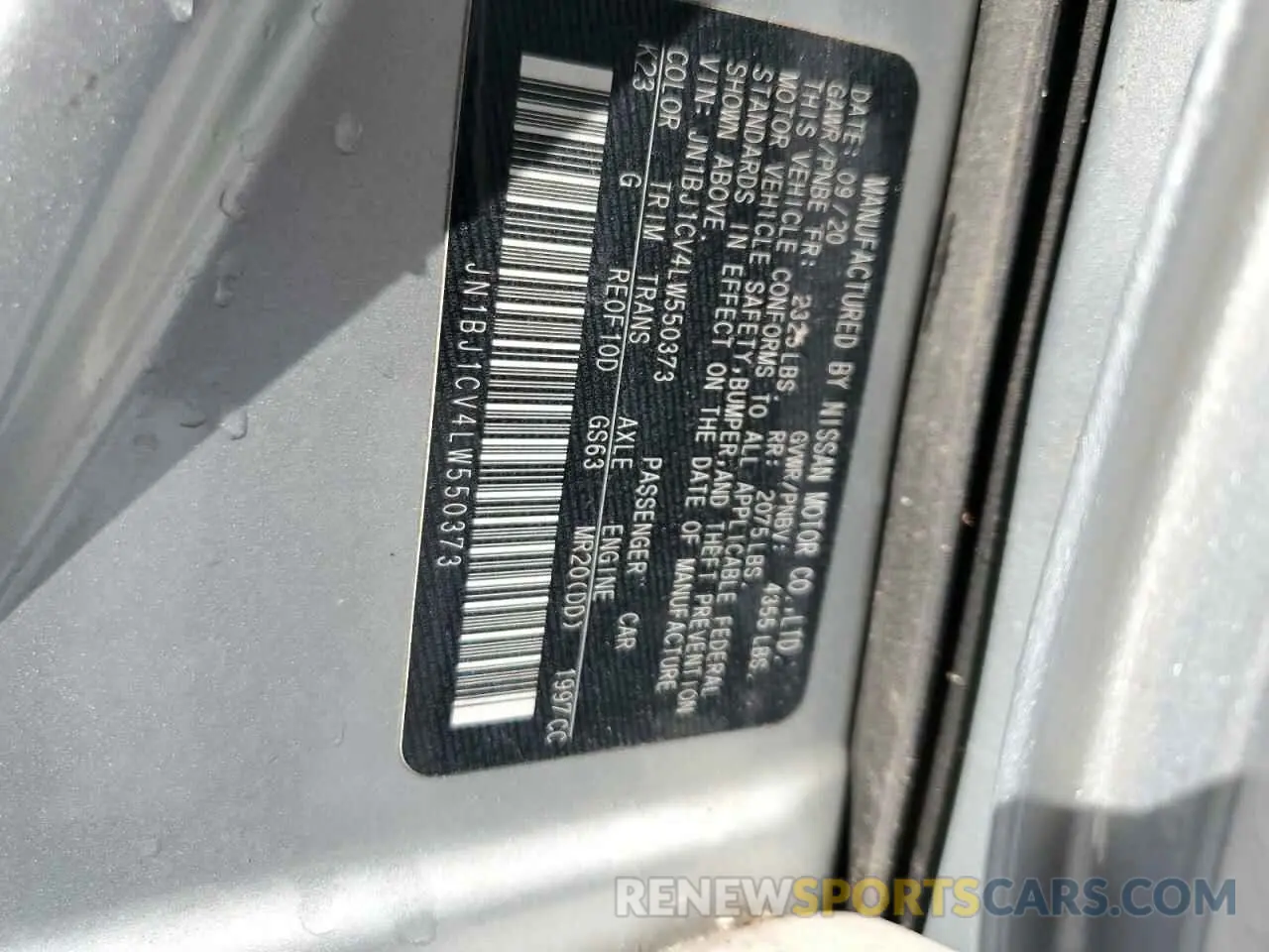 13 Photograph of a damaged car JN1BJ1CV4LW550373 NISSAN ROGUE 2020