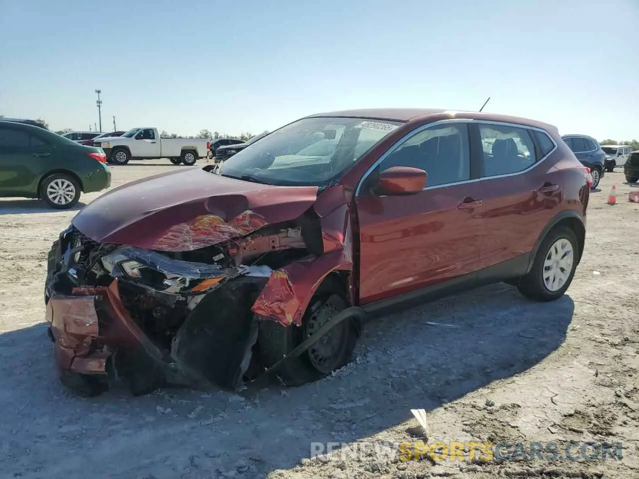 1 Photograph of a damaged car JN1BJ1CV7LW273721 NISSAN ROGUE 2020