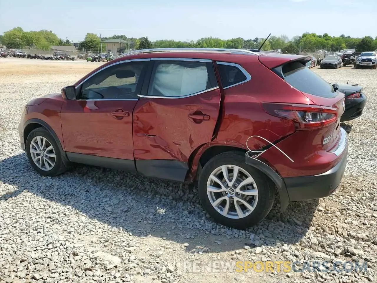 2 Photograph of a damaged car JN1BJ1CV7LW277803 NISSAN ROGUE 2020