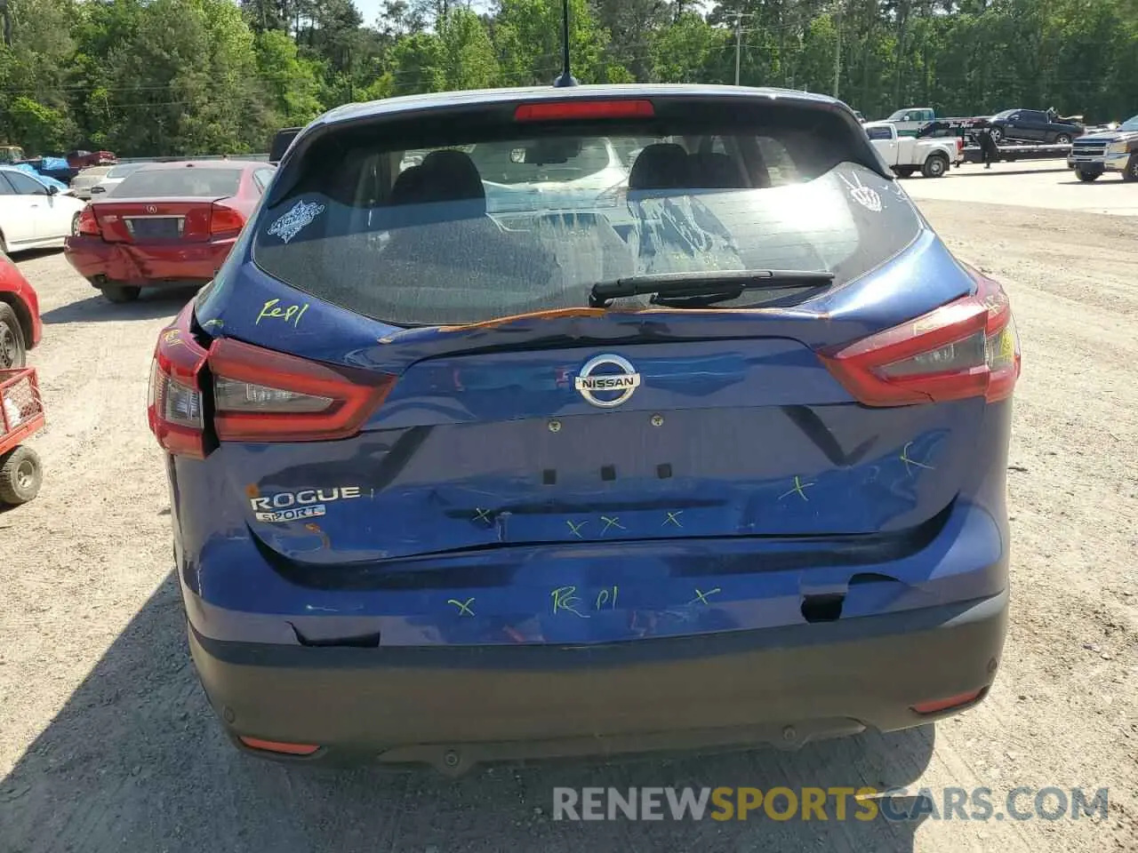 6 Photograph of a damaged car JN1BJ1CV9LW282890 NISSAN ROGUE 2020