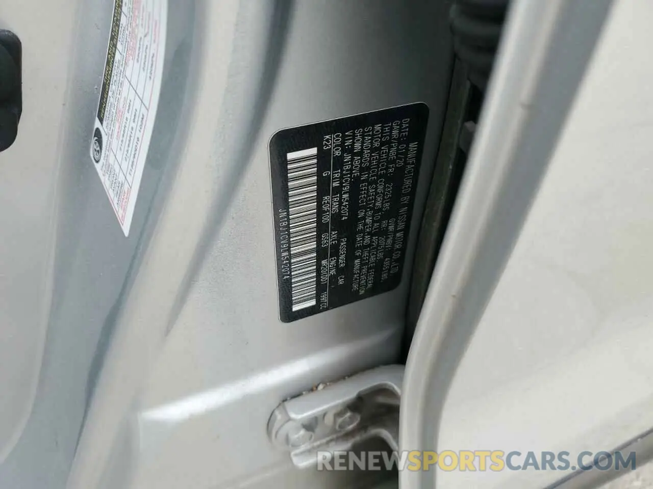 14 Photograph of a damaged car JN1BJ1CV9LW542074 NISSAN ROGUE 2020