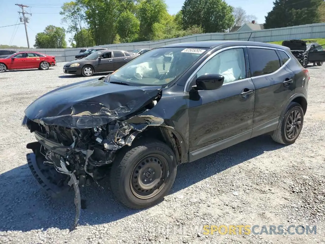 1 Photograph of a damaged car JN1BJ1CVXLW270442 NISSAN ROGUE 2020