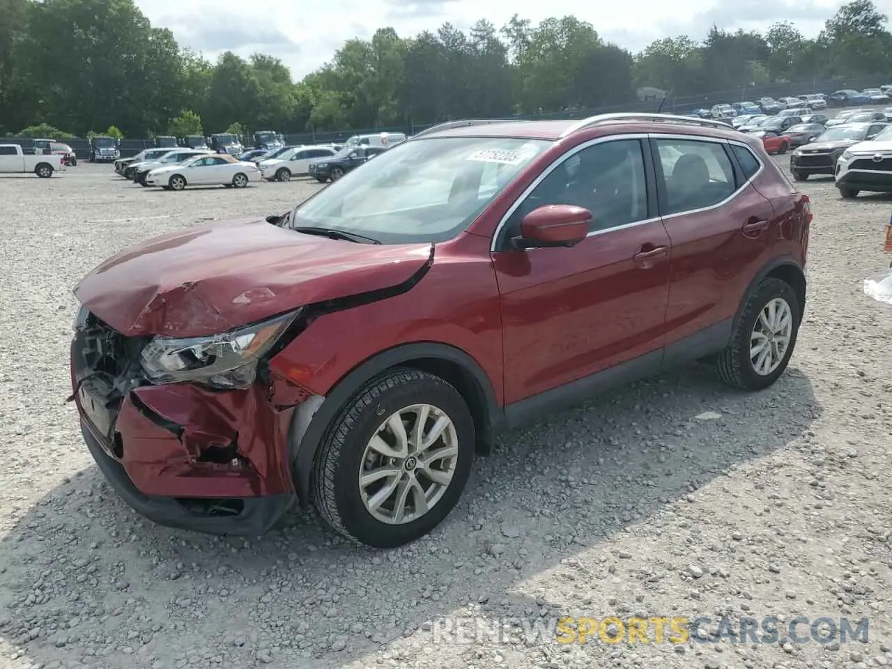 1 Photograph of a damaged car JN1BJ1CVXLW274345 NISSAN ROGUE 2020