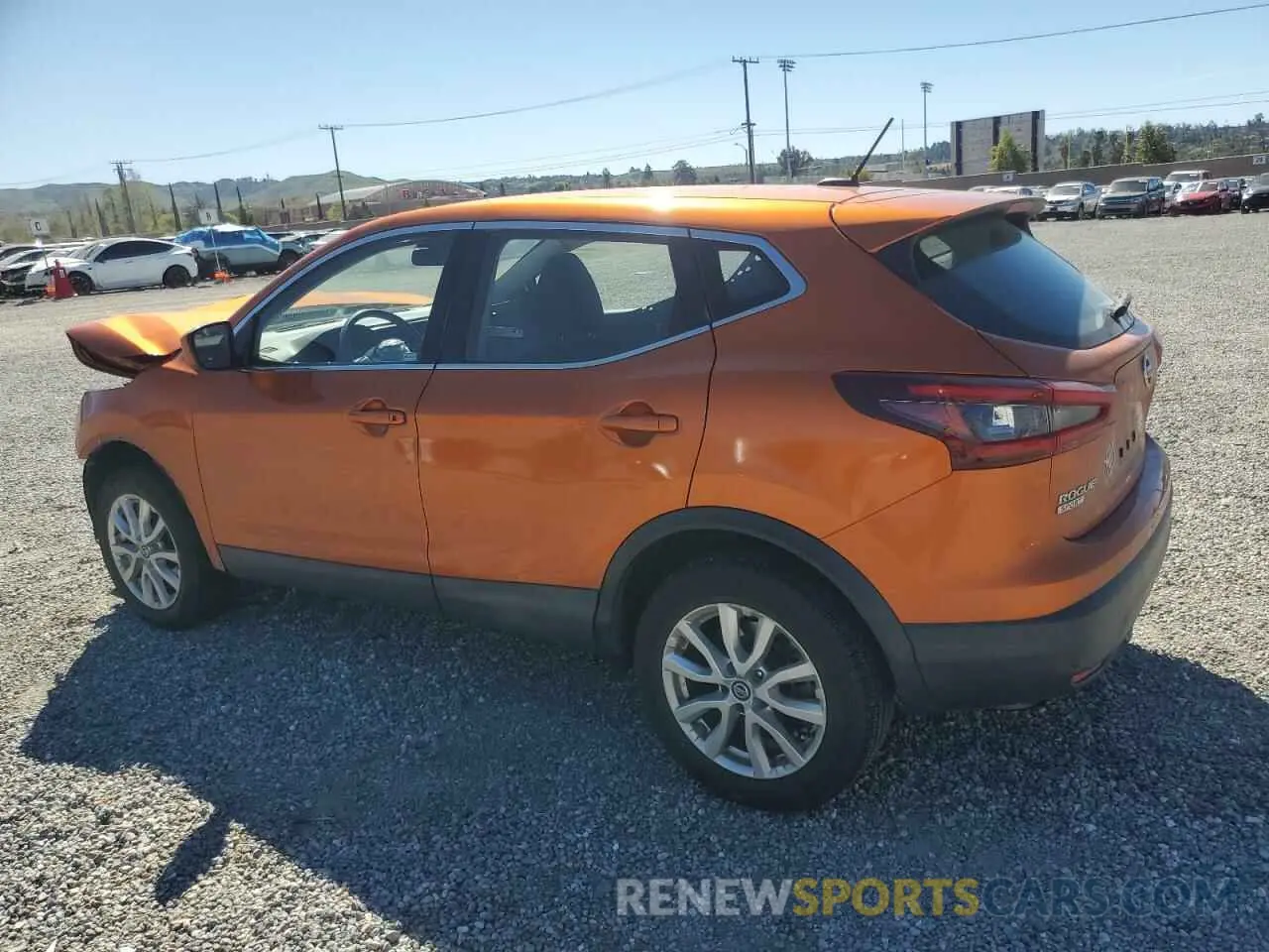 2 Photograph of a damaged car JN1BJ1CW0LW360207 NISSAN ROGUE 2020