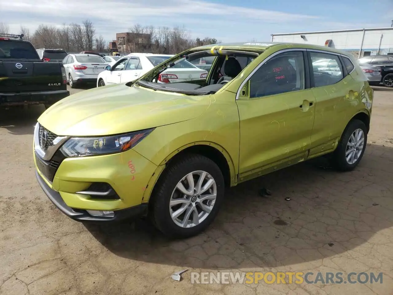 1 Photograph of a damaged car JN1BJ1CW0LW366315 NISSAN ROGUE 2020