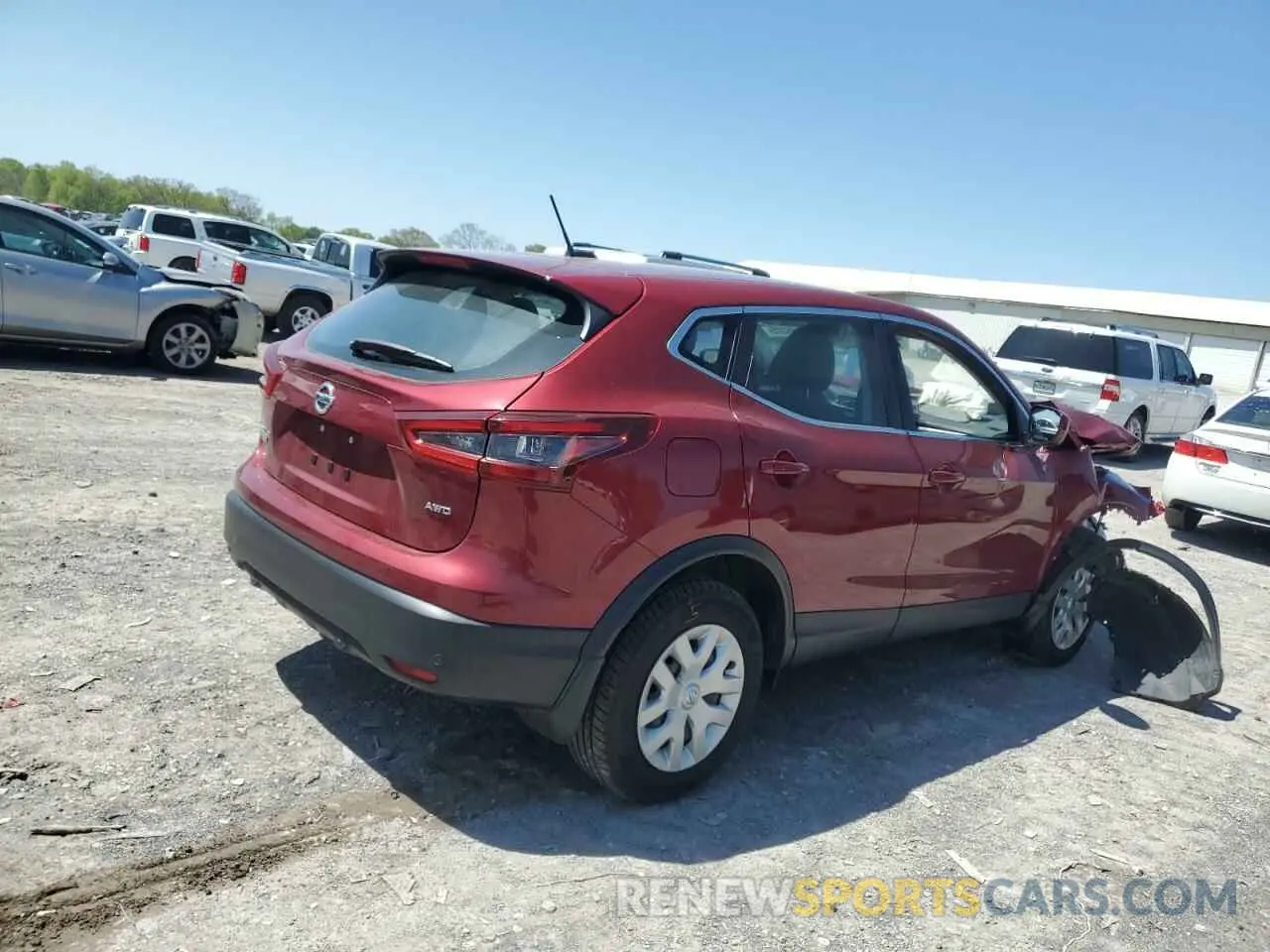 3 Photograph of a damaged car JN1BJ1CW0LW389691 NISSAN ROGUE 2020