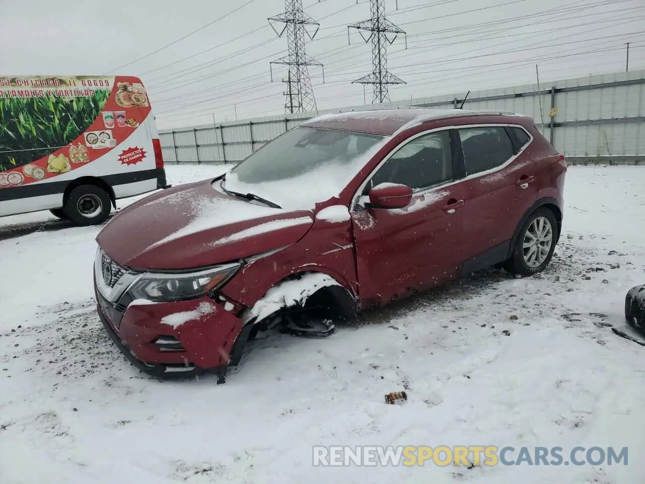 1 Photograph of a damaged car JN1BJ1CW1LW365075 NISSAN ROGUE 2020