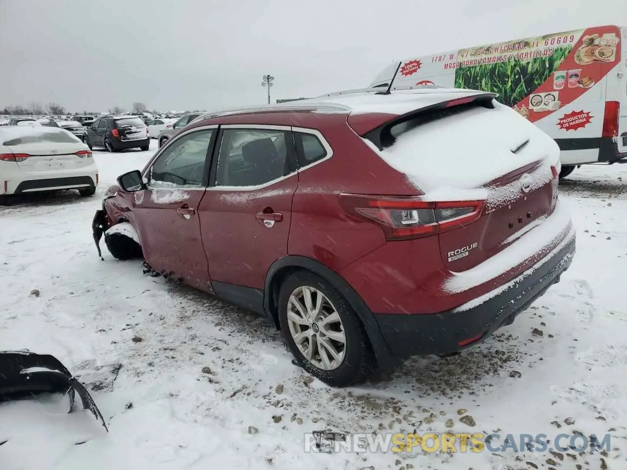 2 Photograph of a damaged car JN1BJ1CW1LW365075 NISSAN ROGUE 2020