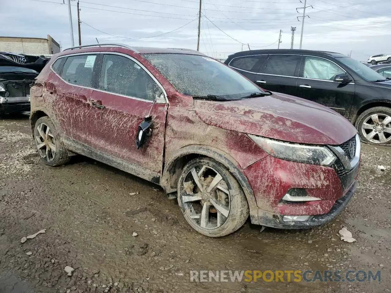 4 Photograph of a damaged car JN1BJ1CW1LW365156 NISSAN ROGUE 2020