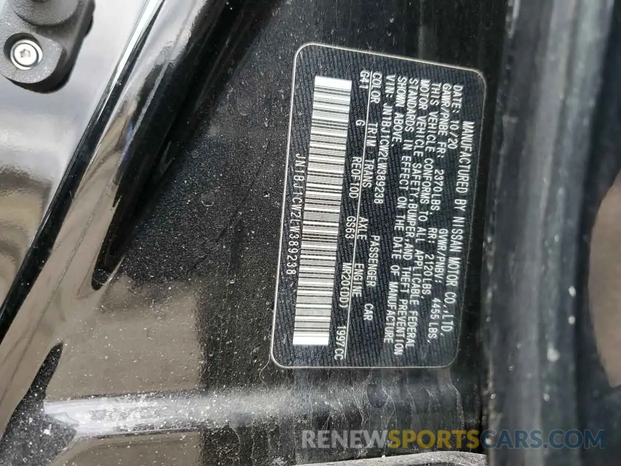 14 Photograph of a damaged car JN1BJ1CW2LW389238 NISSAN ROGUE 2020