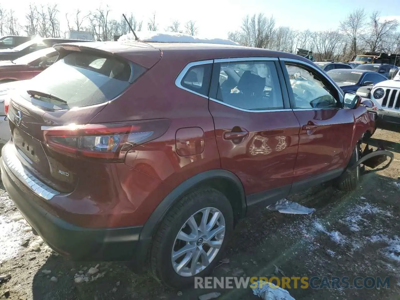 3 Photograph of a damaged car JN1BJ1CW4LW390200 NISSAN ROGUE 2020