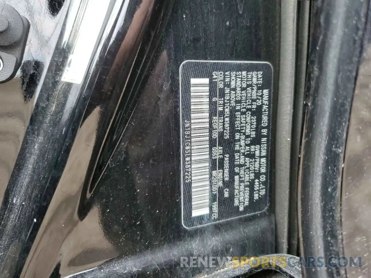 13 Photograph of a damaged car JN1BJ1CW5LW387225 NISSAN ROGUE 2020