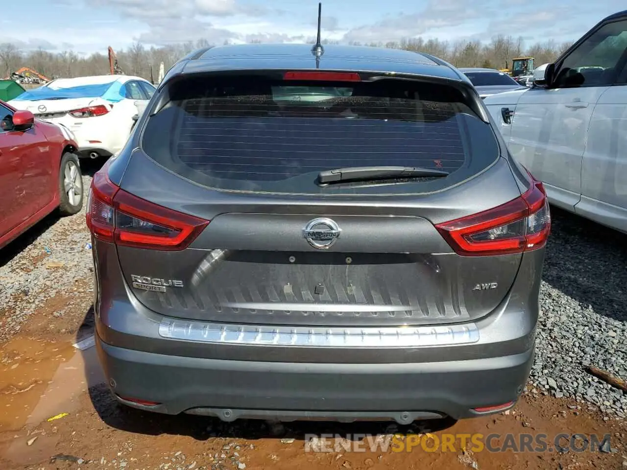 6 Photograph of a damaged car JN1BJ1CW5LW640544 NISSAN ROGUE 2020