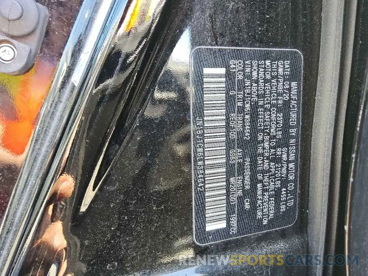 13 Photograph of a damaged car JN1BJ1CW6LW384642 NISSAN ROGUE 2020