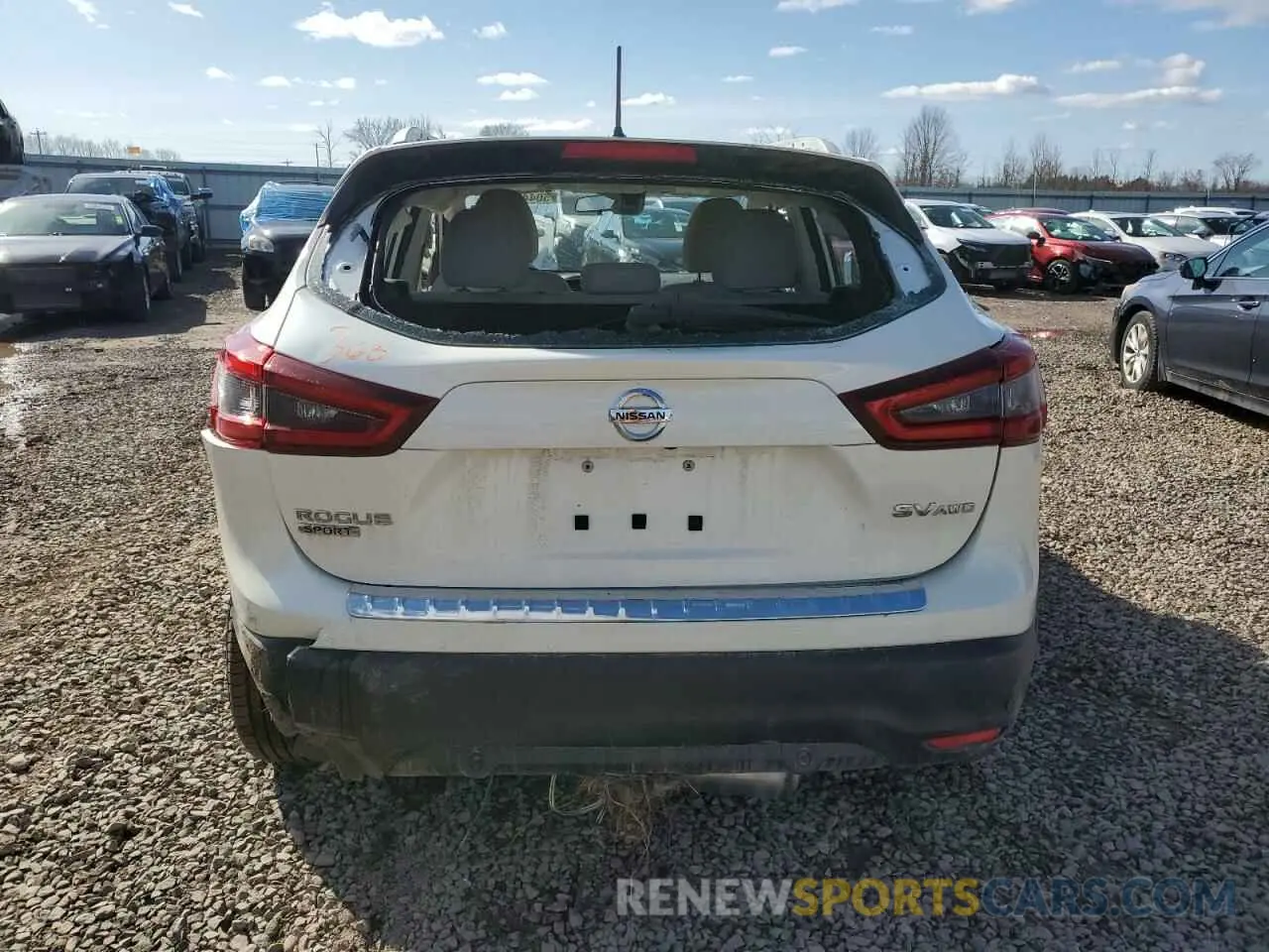6 Photograph of a damaged car JN1BJ1CW6LW648457 NISSAN ROGUE 2020