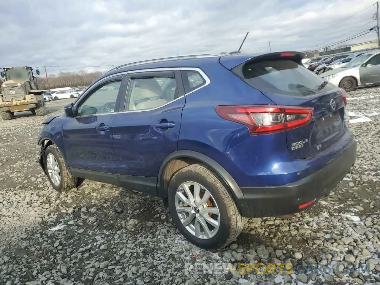 2 Photograph of a damaged car JN1BJ1CW7LW378395 NISSAN ROGUE 2020
