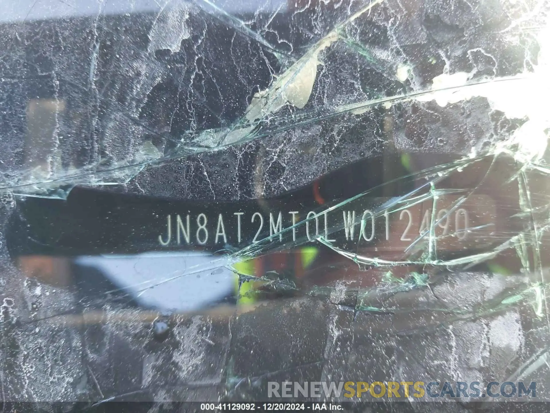 9 Photograph of a damaged car JN8AT2MT0LW012490 NISSAN ROGUE 2020