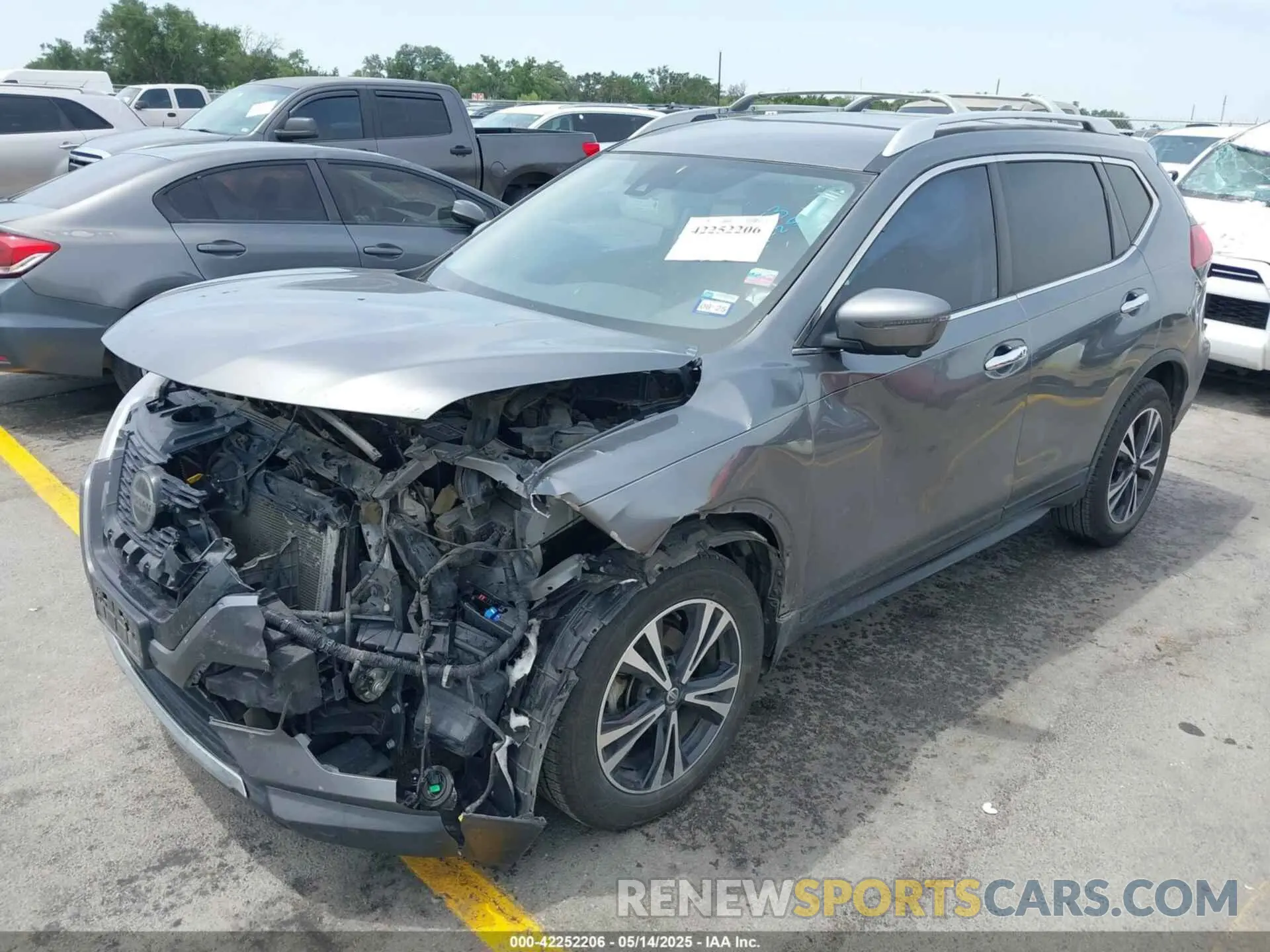 2 Photograph of a damaged car JN8AT2MT6LW000585 NISSAN ROGUE 2020