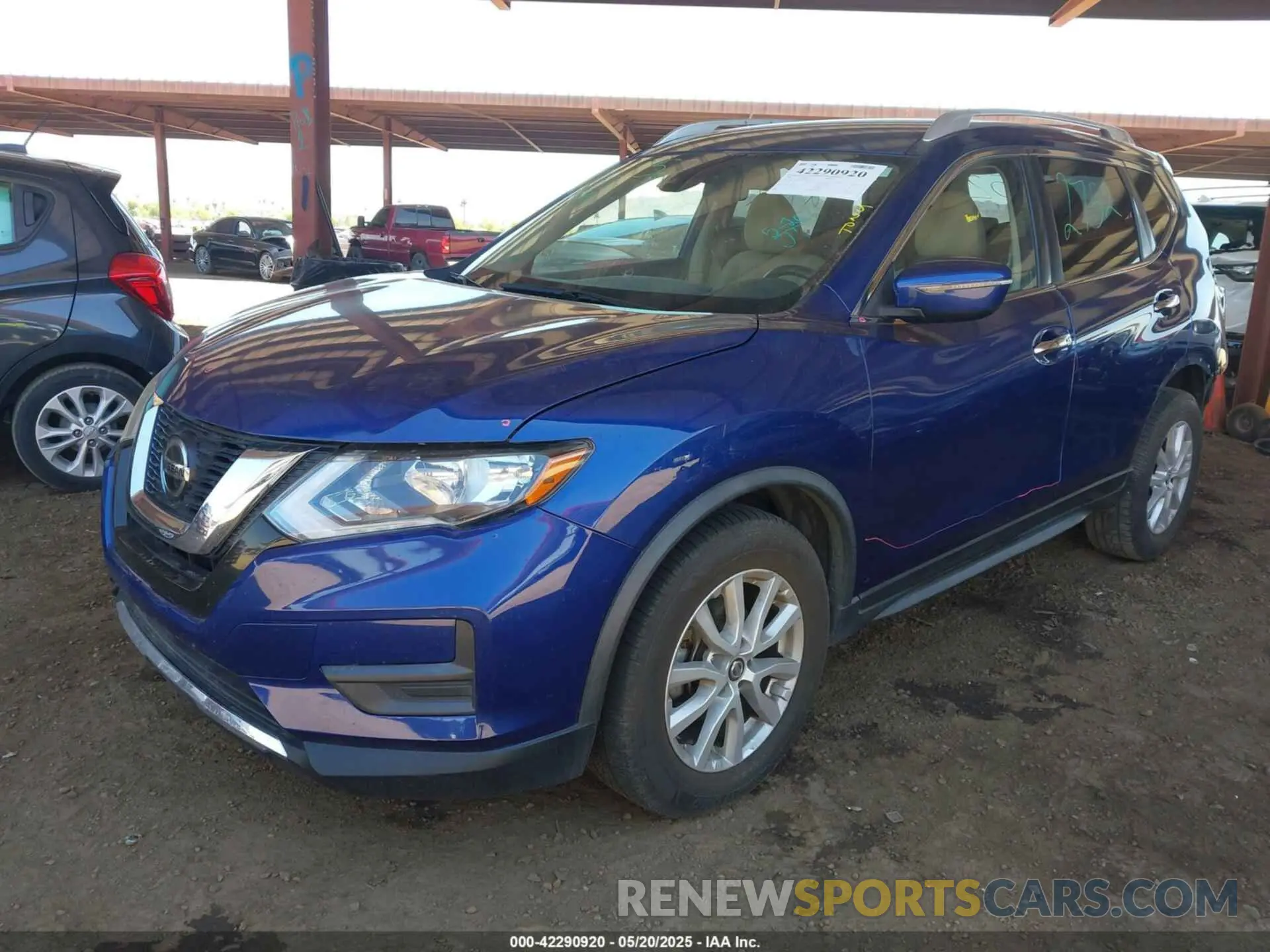 2 Photograph of a damaged car JN8AT2MT6LW004541 NISSAN ROGUE 2020