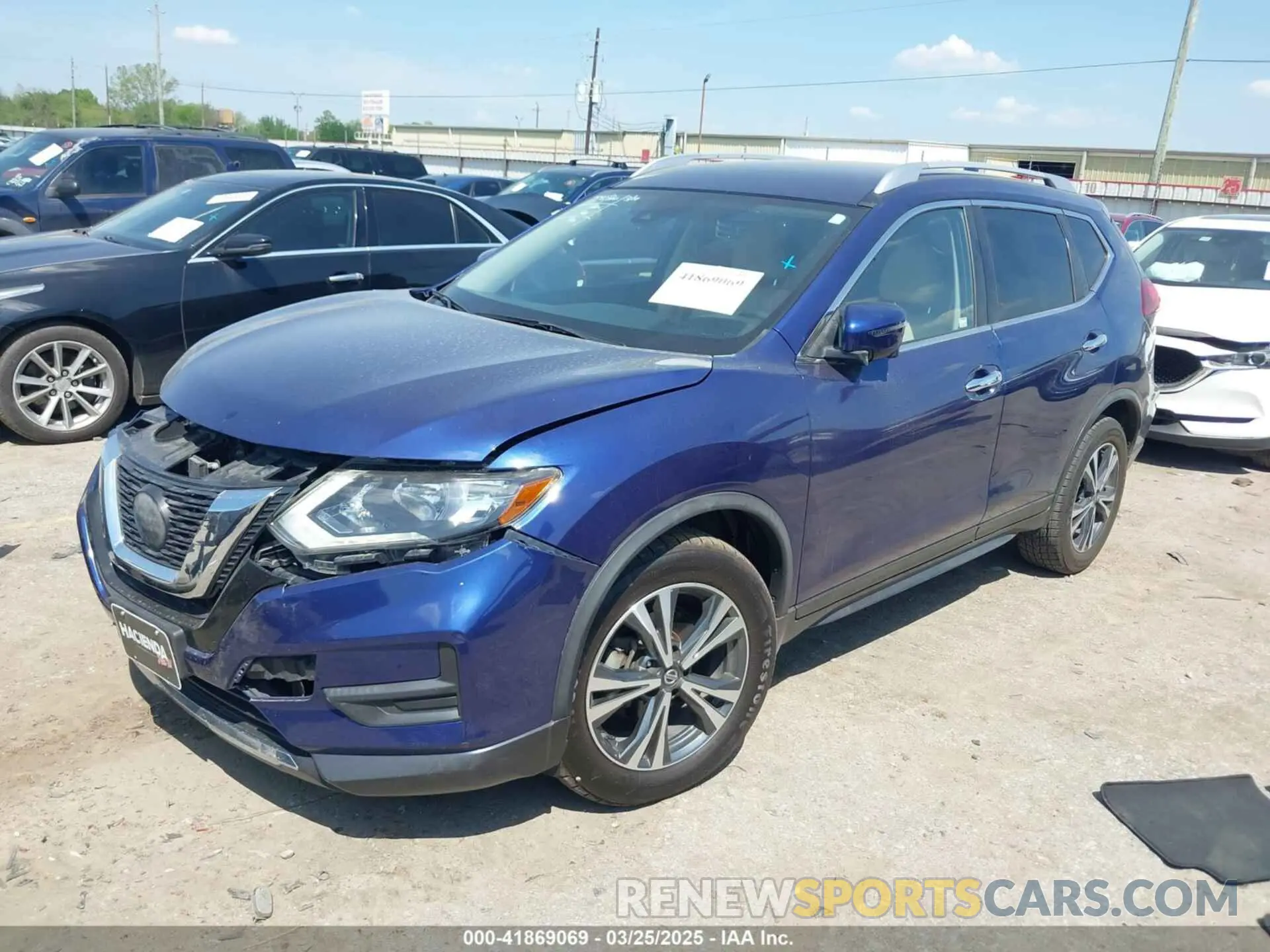2 Photograph of a damaged car JN8AT2MT8LW002273 NISSAN ROGUE 2020