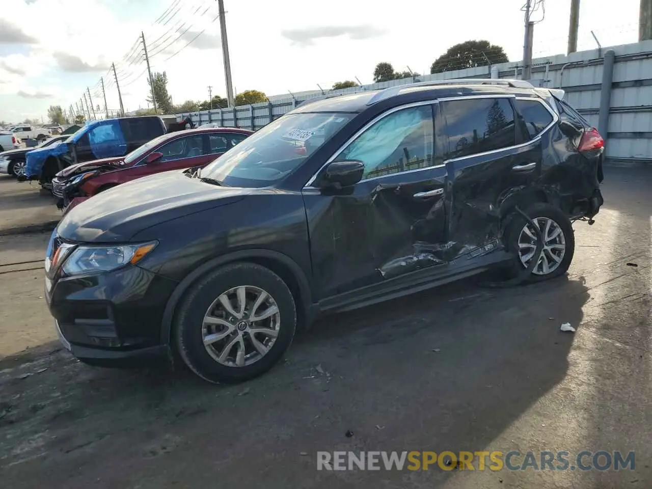 1 Photograph of a damaged car JN8AT2MV2LW117436 NISSAN ROGUE 2020