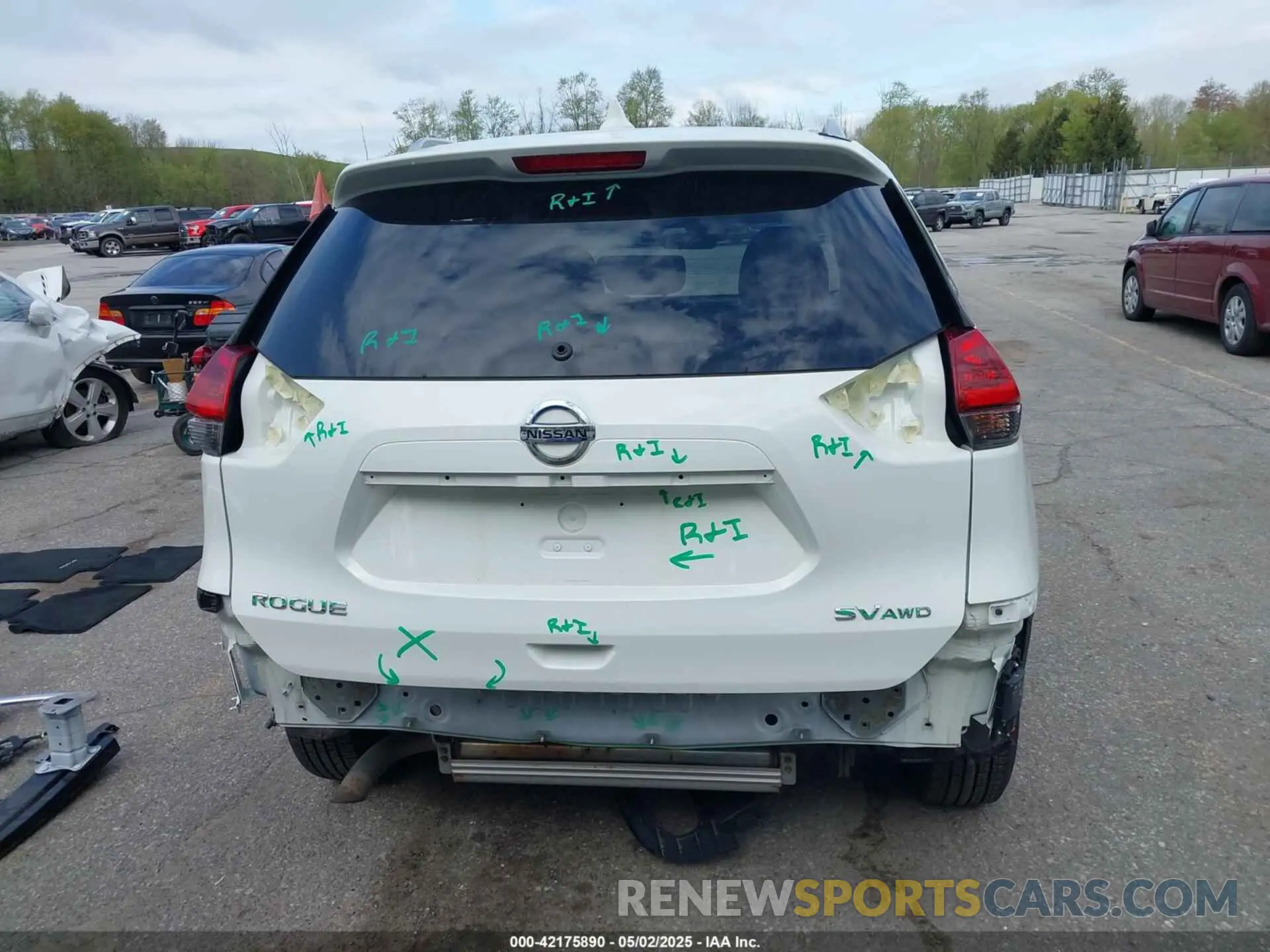 16 Photograph of a damaged car JN8AT2MV6LW138404 NISSAN ROGUE 2020