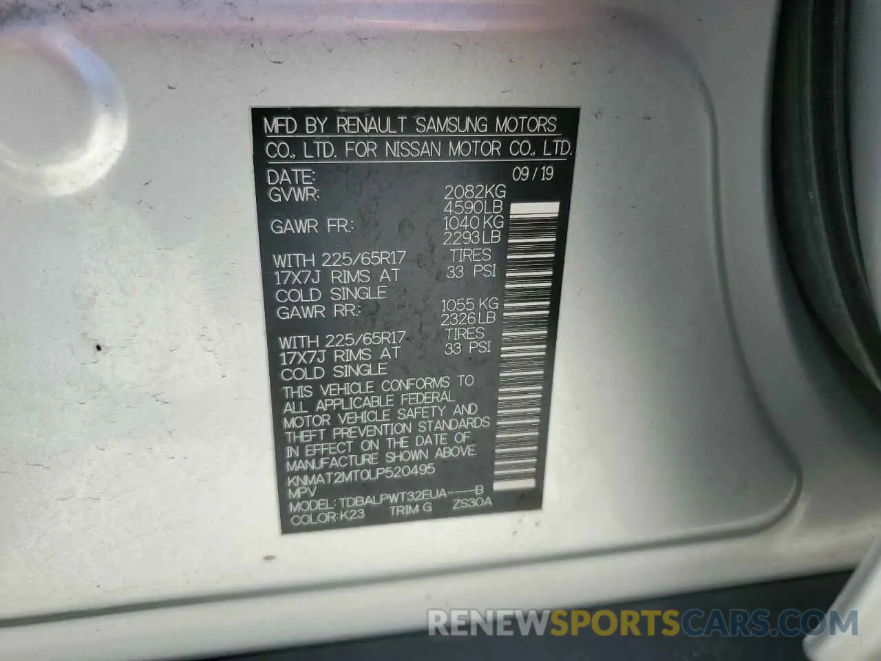 14 Photograph of a damaged car KNMAT2MT0LP520495 NISSAN ROGUE 2020