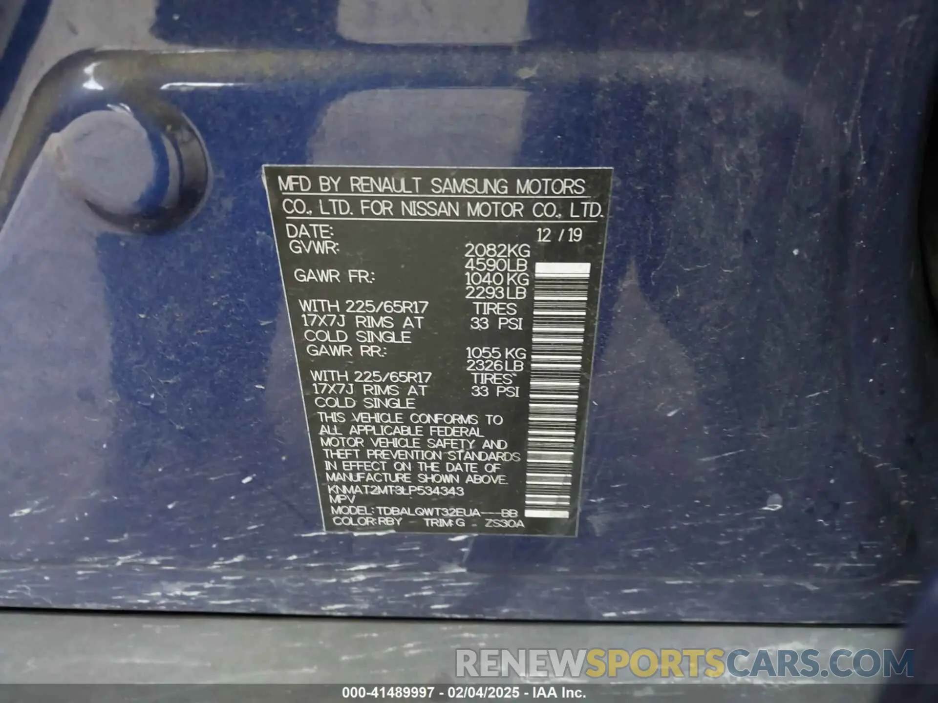 9 Photograph of a damaged car KNMAT2MT3LP534343 NISSAN ROGUE 2020