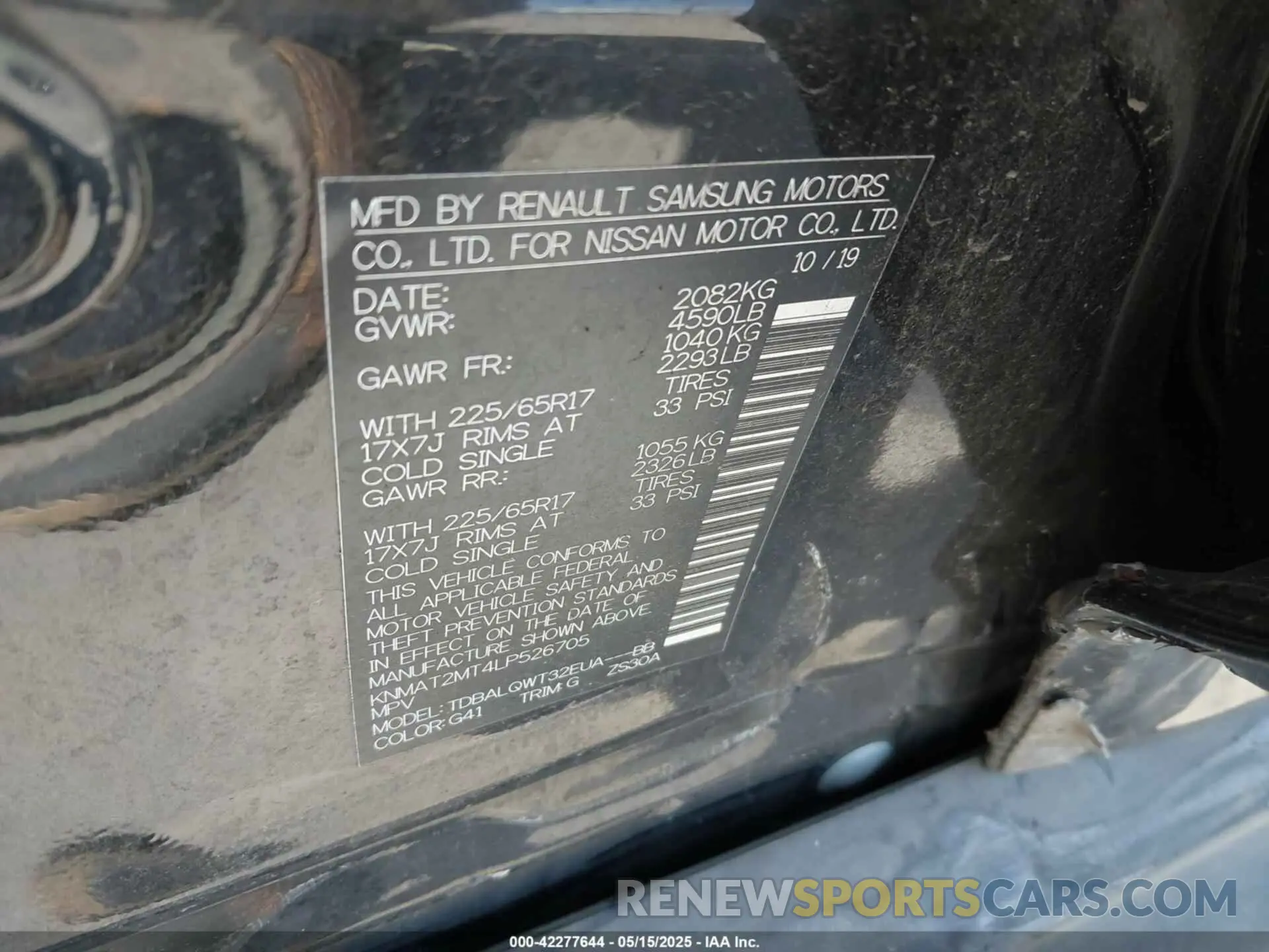 9 Photograph of a damaged car KNMAT2MT4LP526705 NISSAN ROGUE 2020