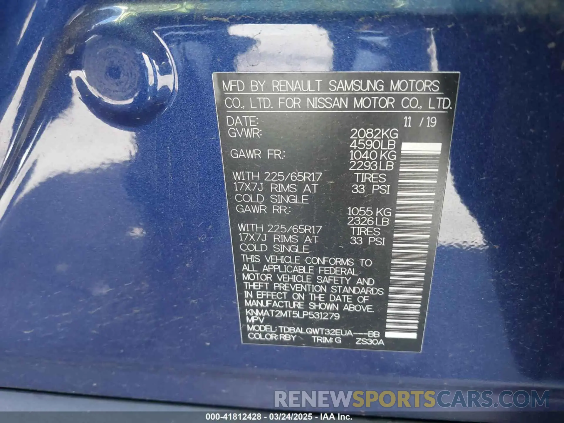 9 Photograph of a damaged car KNMAT2MT5LP531279 NISSAN ROGUE 2020