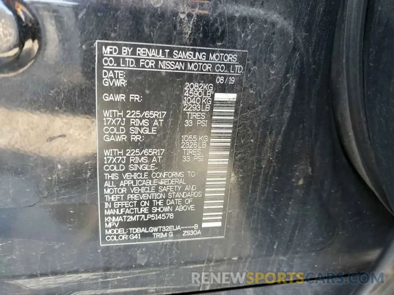 13 Photograph of a damaged car KNMAT2MT7LP514578 NISSAN ROGUE 2020