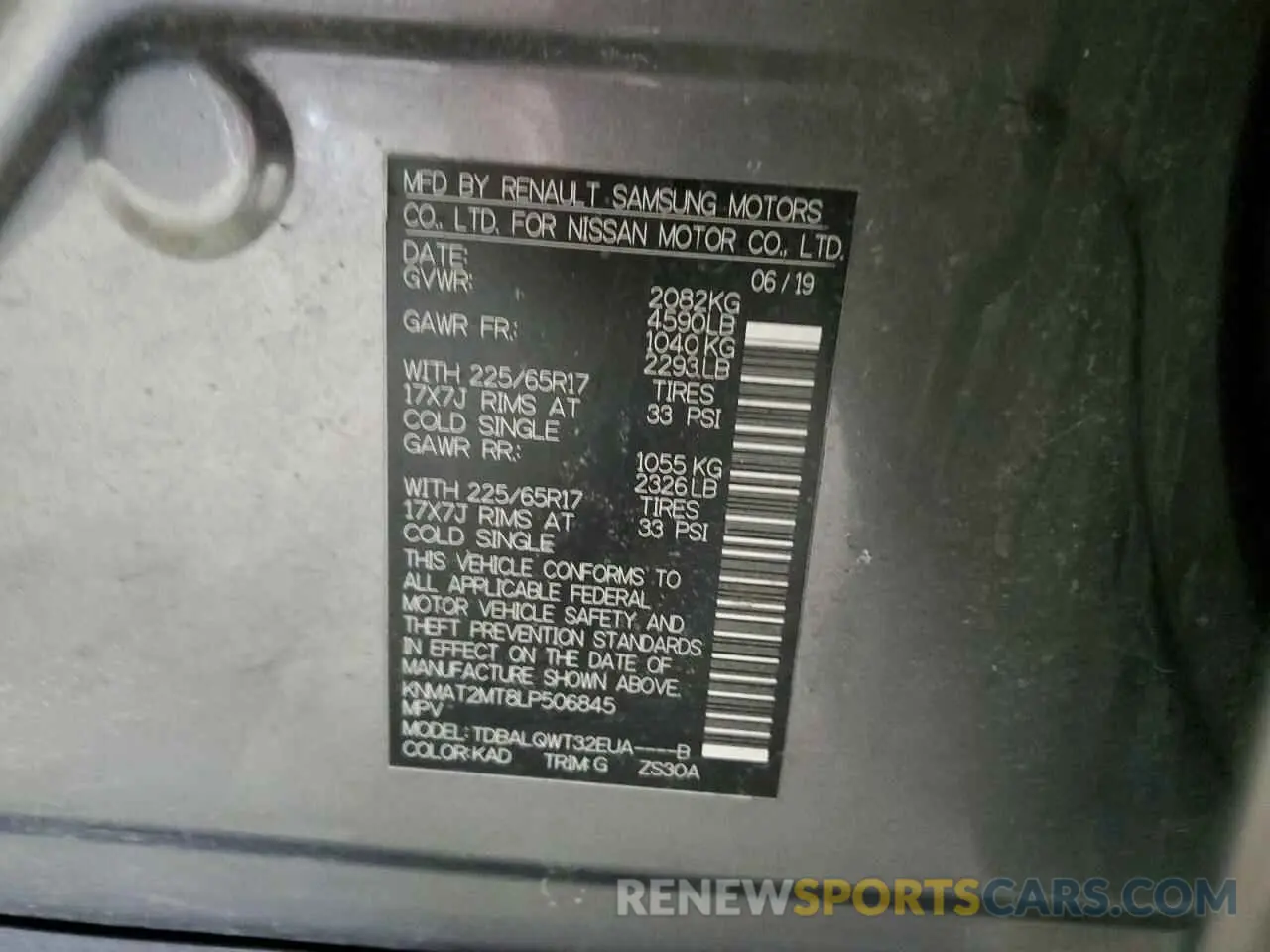 13 Photograph of a damaged car KNMAT2MT8LP506845 NISSAN ROGUE 2020
