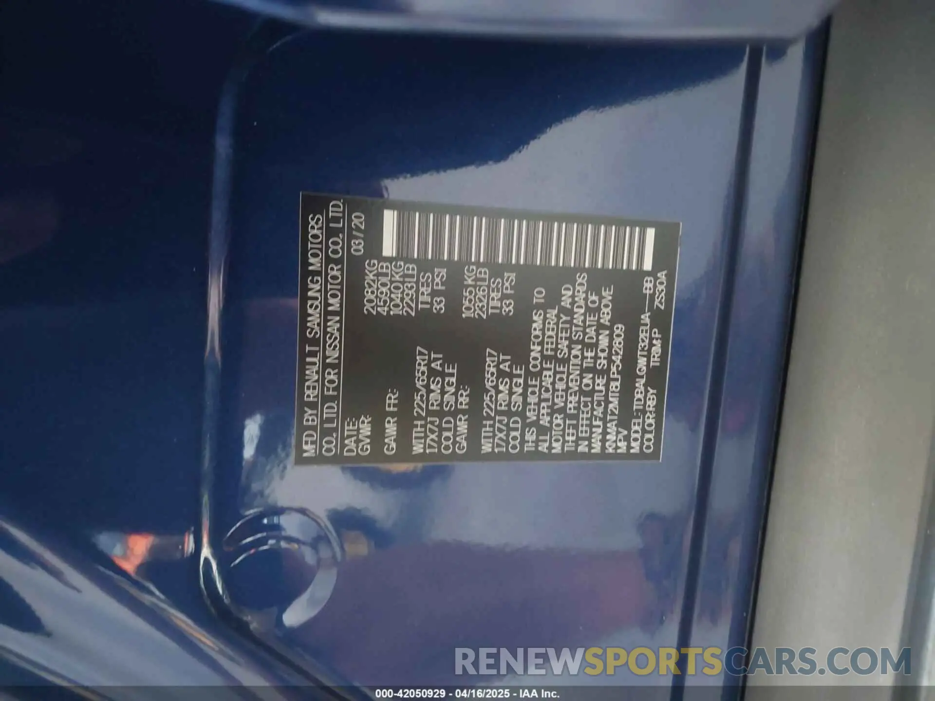 9 Photograph of a damaged car KNMAT2MT8LP542809 NISSAN ROGUE 2020
