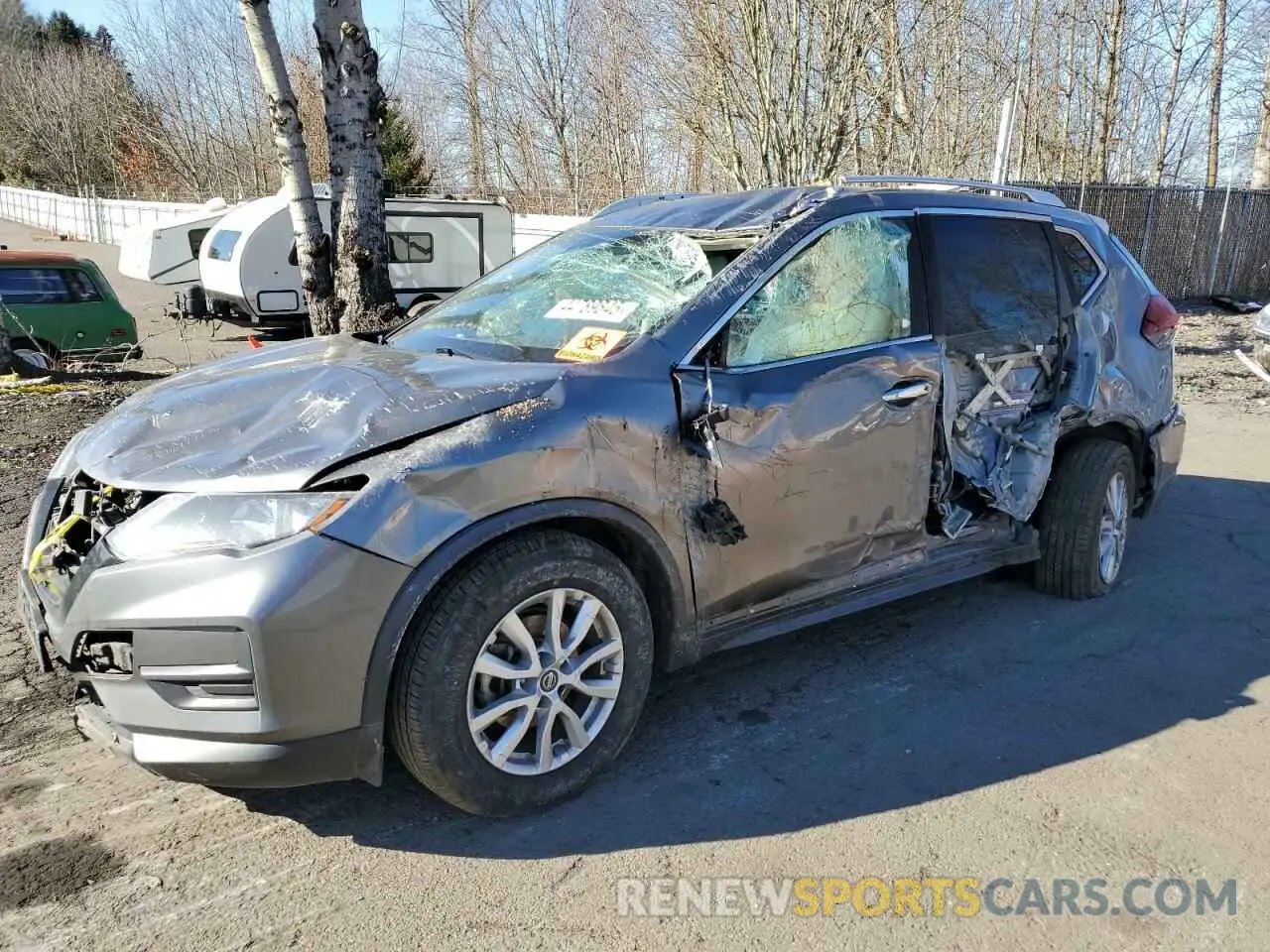 1 Photograph of a damaged car KNMAT2MTXLP509682 NISSAN ROGUE 2020