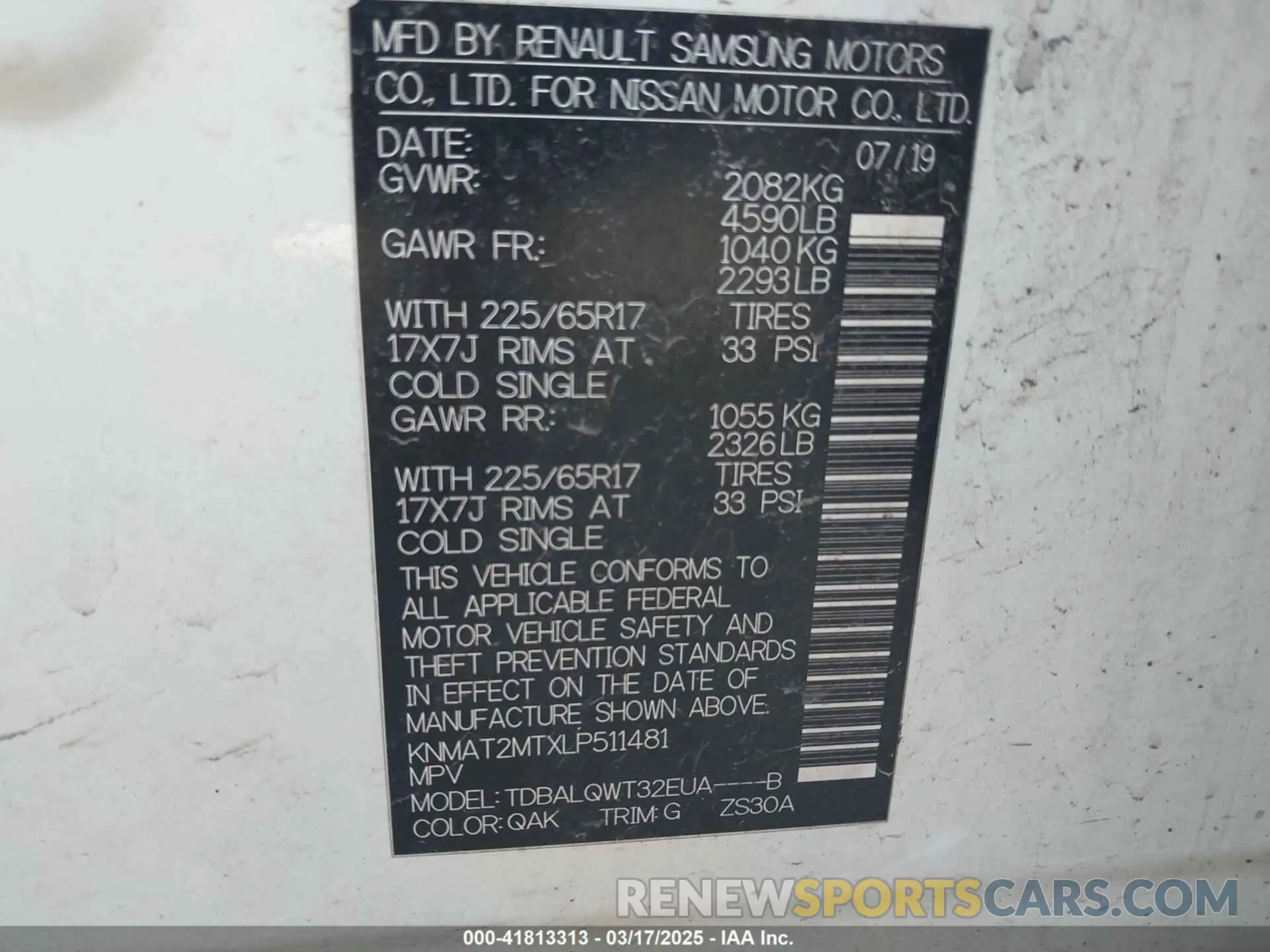 9 Photograph of a damaged car KNMAT2MTXLP511481 NISSAN ROGUE 2020