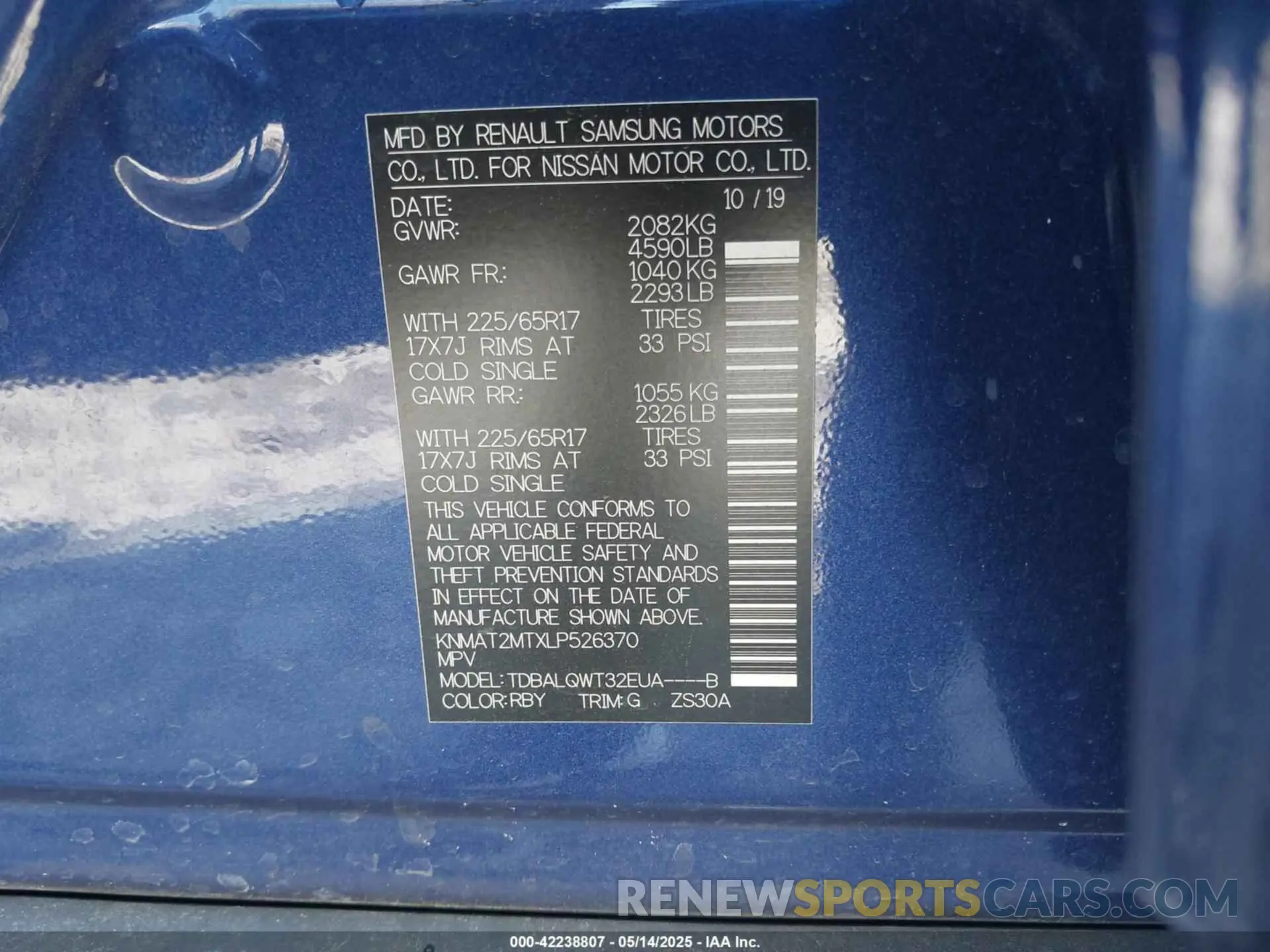 9 Photograph of a damaged car KNMAT2MTXLP526370 NISSAN ROGUE 2020