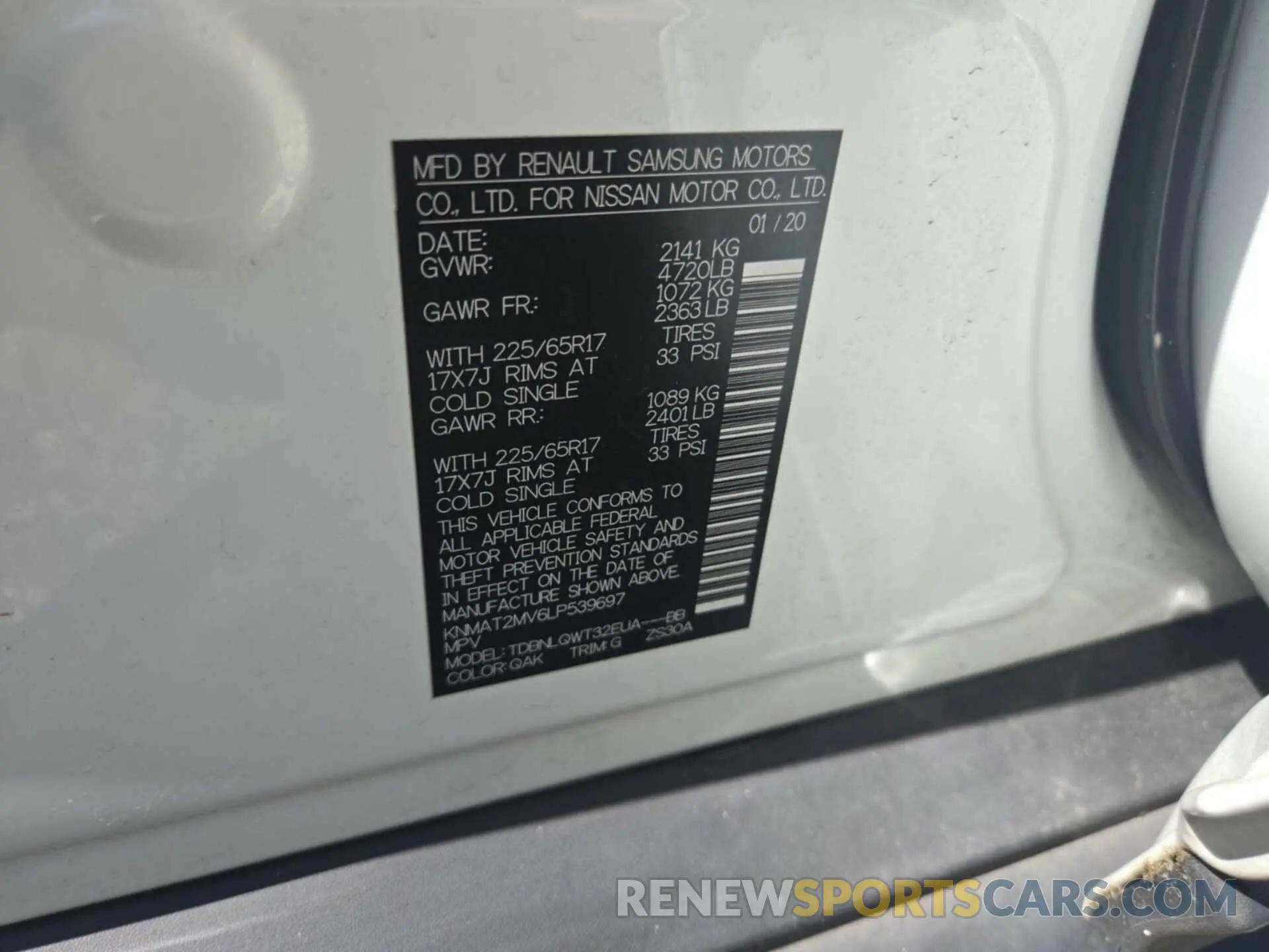 15 Photograph of a damaged car KNMAT2MV6LP539697 NISSAN ROGUE 2020