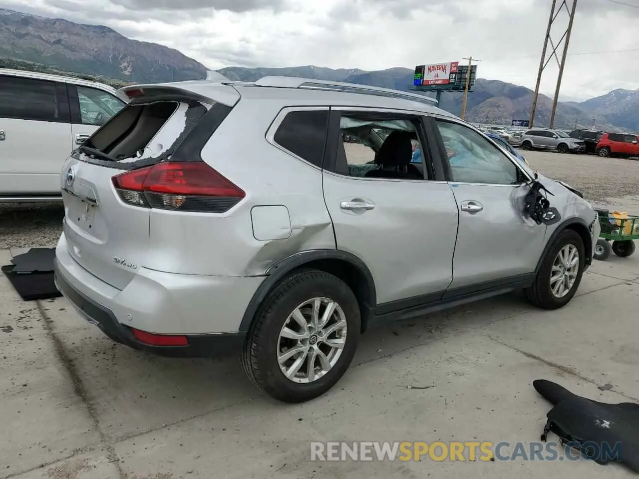 3 Photograph of a damaged car KNMAT2MVXLP511675 NISSAN ROGUE 2020