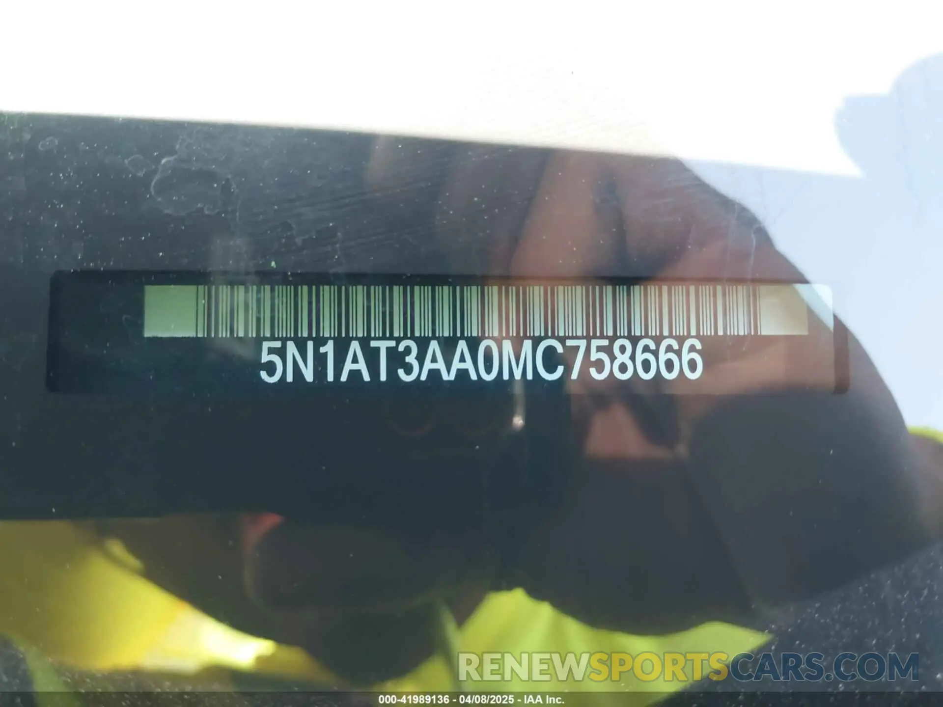 9 Photograph of a damaged car 5N1AT3AA0MC758666 NISSAN ROGUE 2021