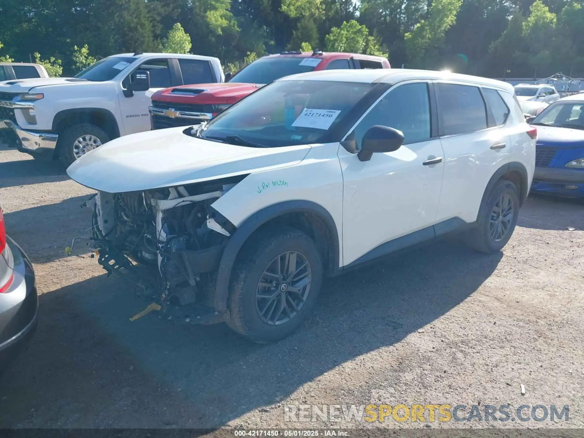 2 Photograph of a damaged car 5N1AT3AA3MC741618 NISSAN ROGUE 2021