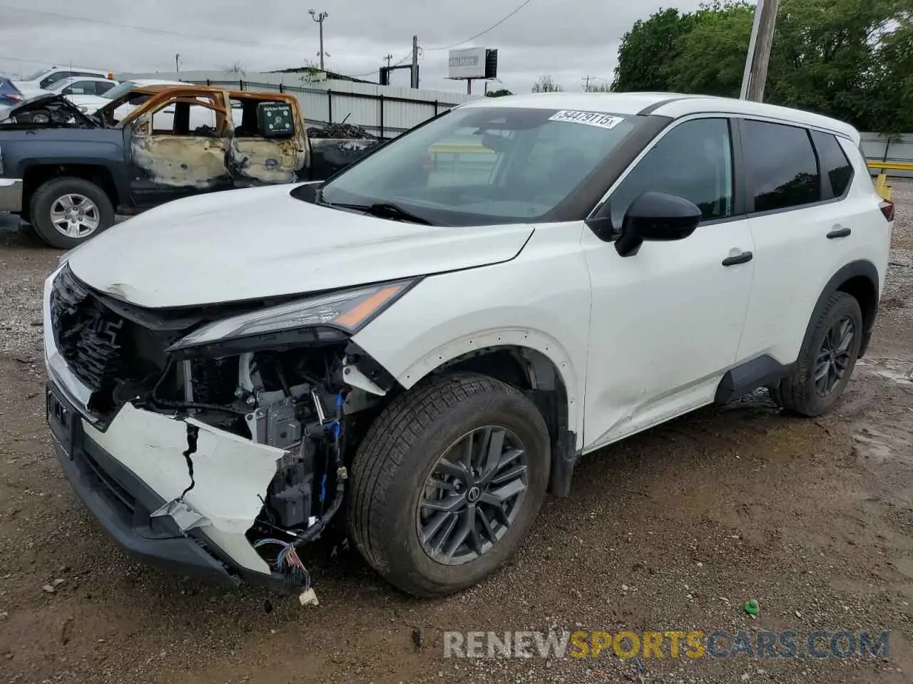 1 Photograph of a damaged car 5N1AT3AA4MC725654 NISSAN ROGUE 2021