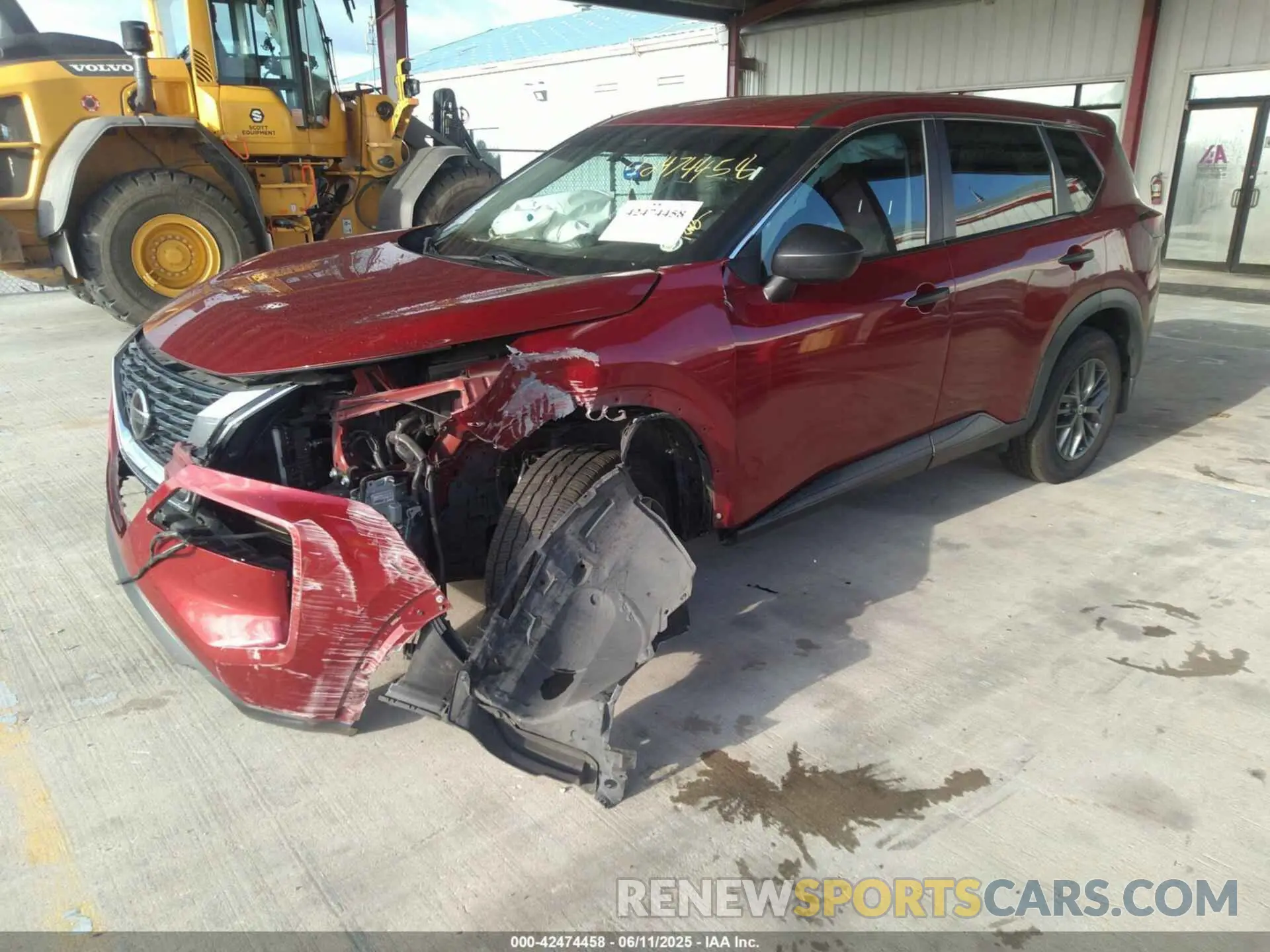 2 Photograph of a damaged car 5N1AT3AA4MC820537 NISSAN ROGUE 2021
