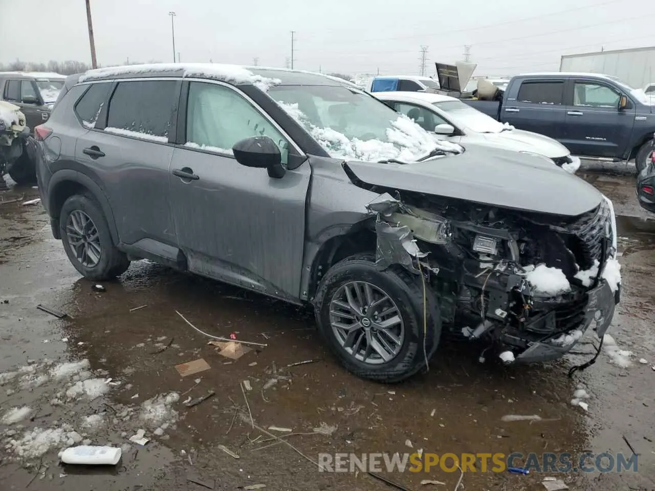 4 Photograph of a damaged car 5N1AT3AA5MC673662 NISSAN ROGUE 2021