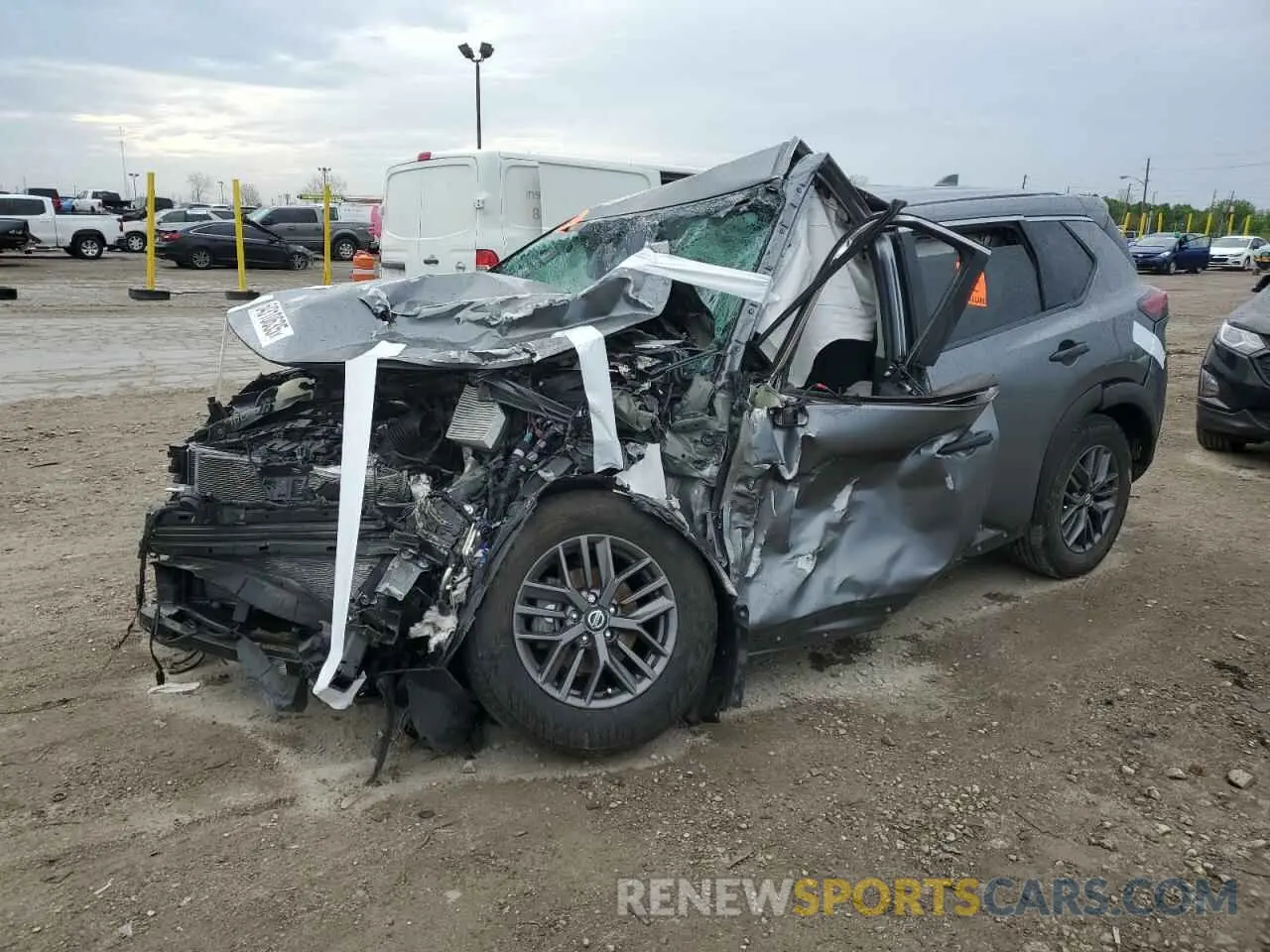 1 Photograph of a damaged car 5N1AT3AA6MC727700 NISSAN ROGUE 2021