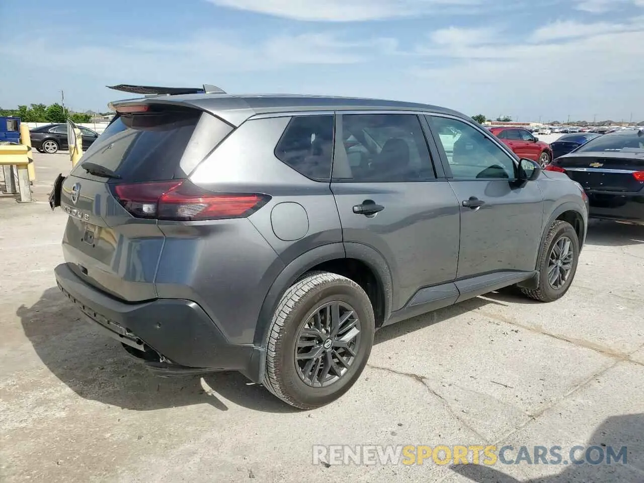3 Photograph of a damaged car 5N1AT3AA6MC811564 NISSAN ROGUE 2021