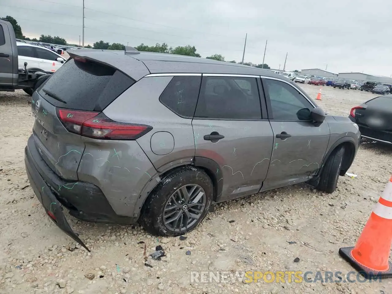 3 Photograph of a damaged car 5N1AT3AA7MC848414 NISSAN ROGUE 2021