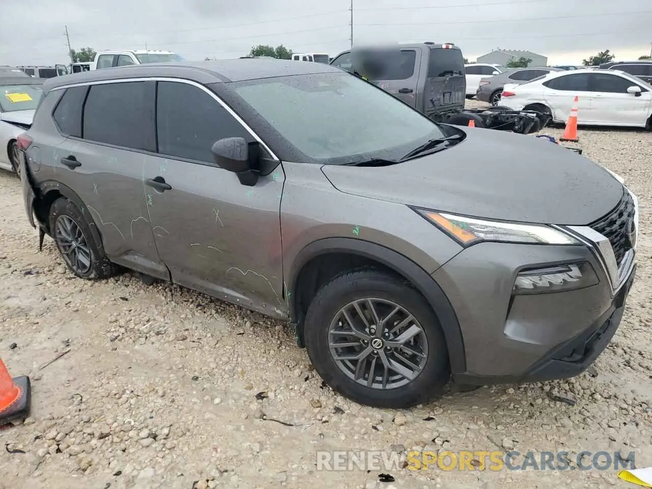 4 Photograph of a damaged car 5N1AT3AA7MC848414 NISSAN ROGUE 2021