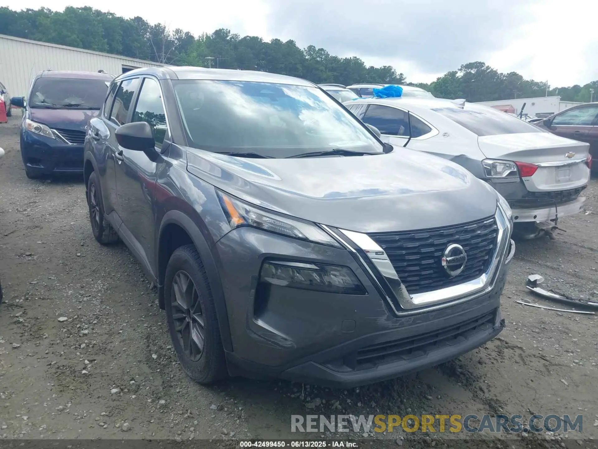 1 Photograph of a damaged car 5N1AT3AA8MC732381 NISSAN ROGUE 2021