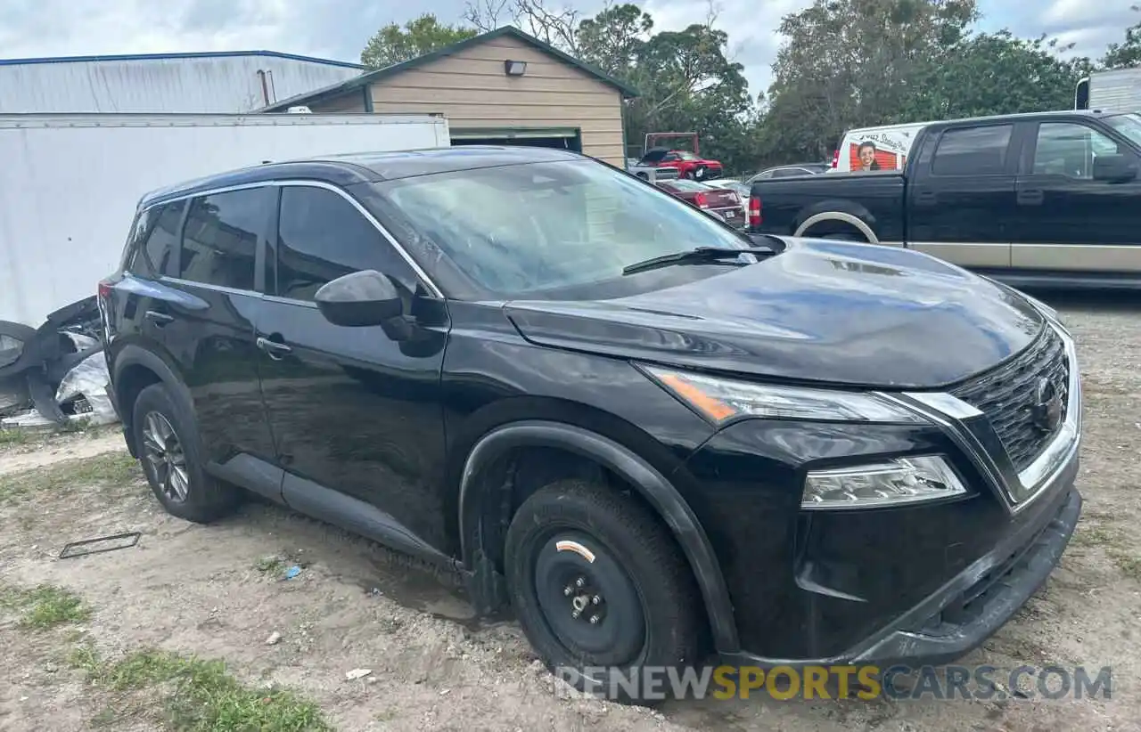 1 Photograph of a damaged car 5N1AT3AA9MC809582 NISSAN ROGUE 2021