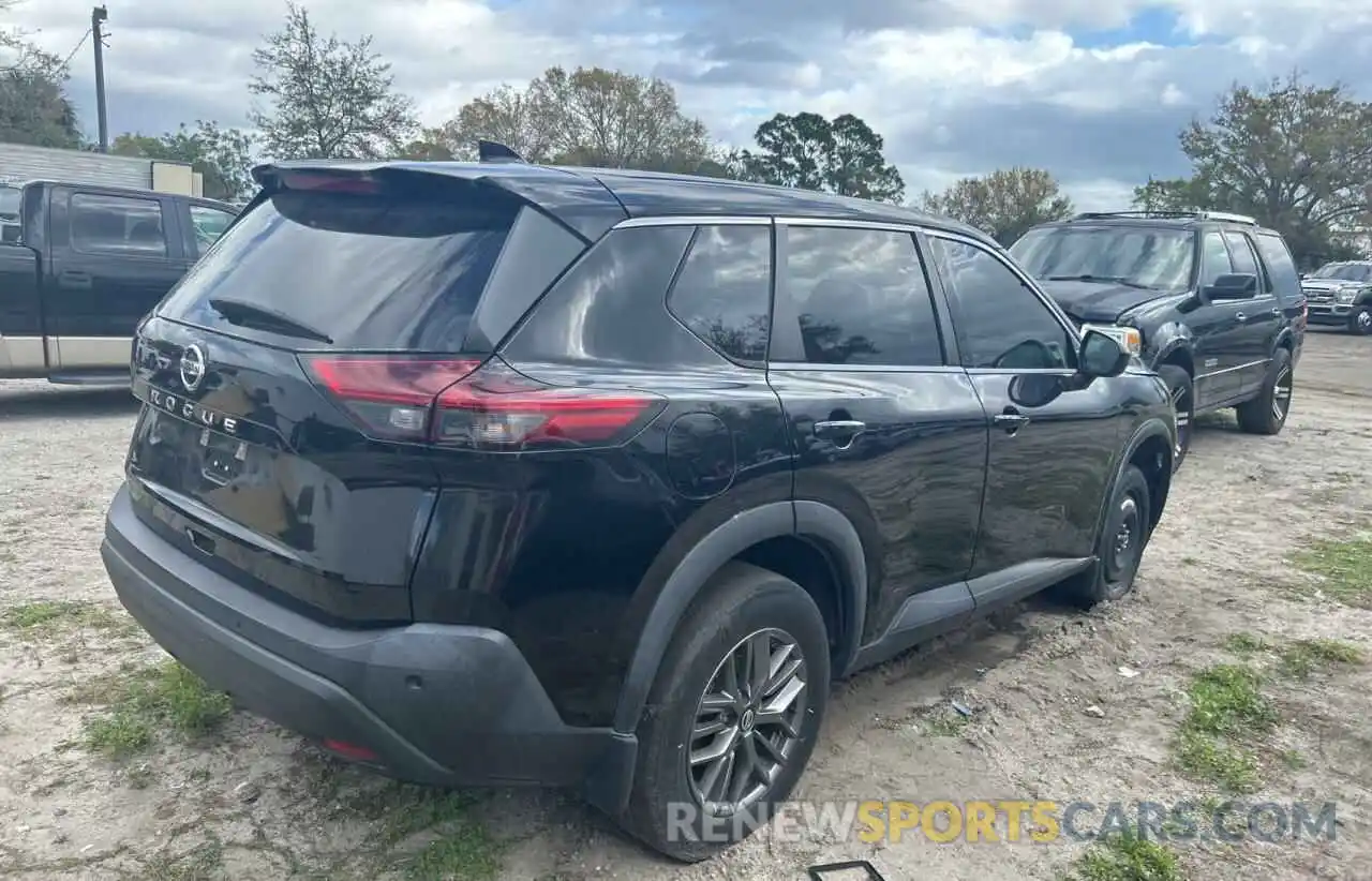 4 Photograph of a damaged car 5N1AT3AA9MC809582 NISSAN ROGUE 2021